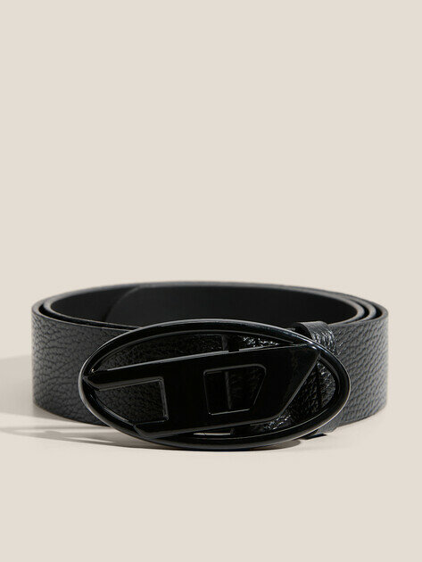 Ремень DIESEL для мужчин, размер 85, черный