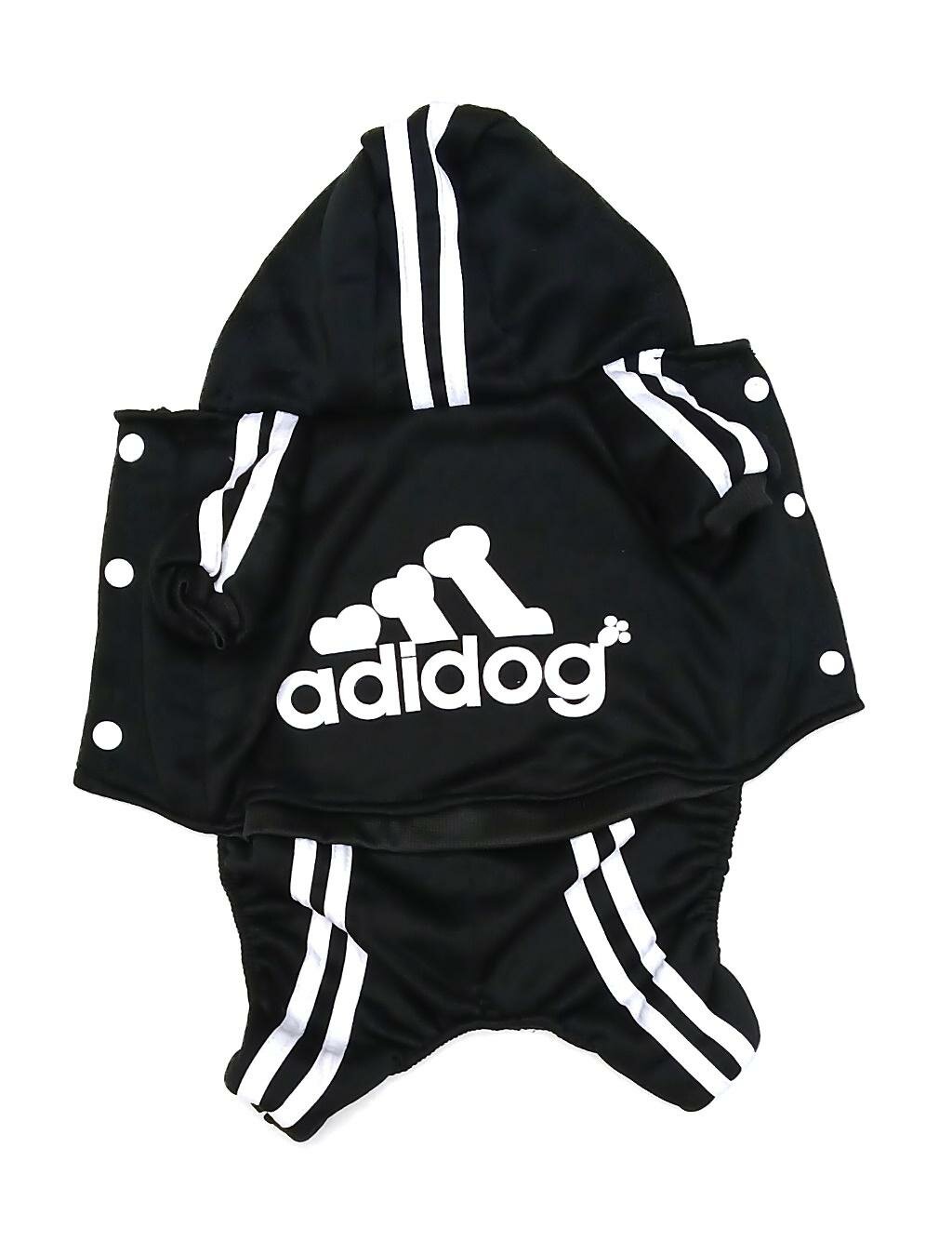 Костюм для собак "adidog" черный (44см ) — фото 1