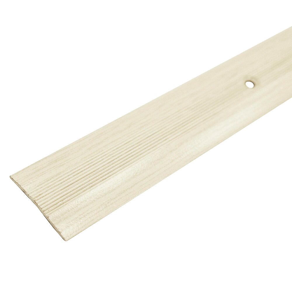 Порог алюминиевый декорированный Стык 28х3 мм Груша белая 09 м