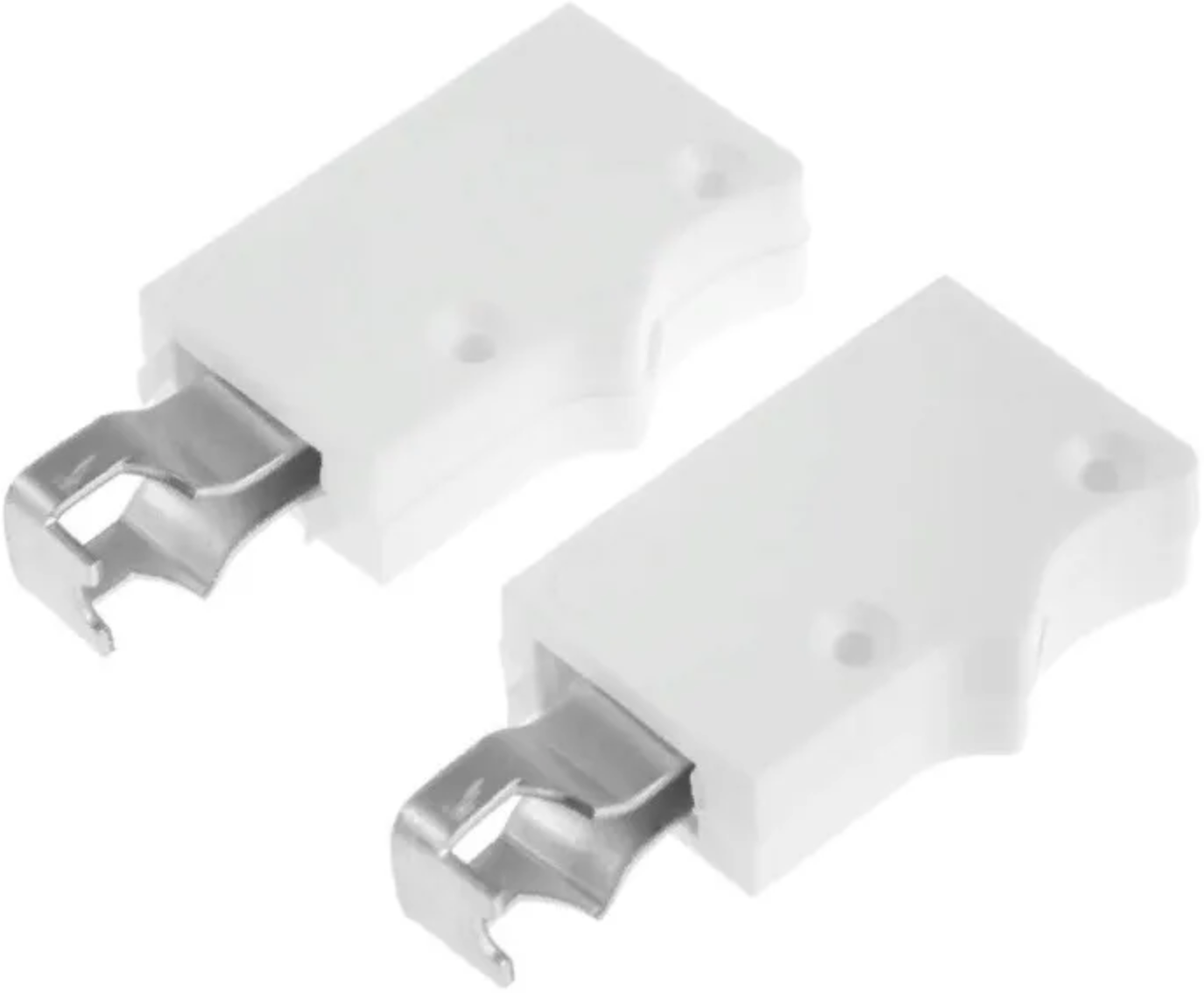 Навес мебельный регулируемый универсальный для полок и верхних шкафчиков белый 2 шт.