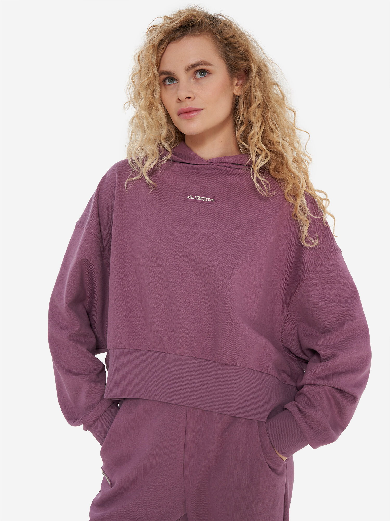 Худи Kappa, размер 50-52, , баклажановый — фото 1