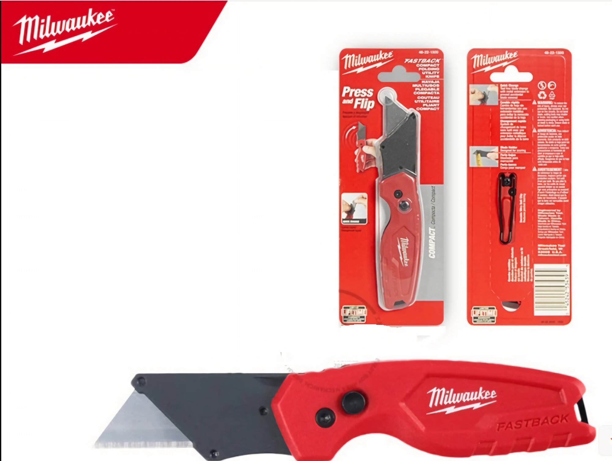 Нож складной трапеция MILWAUKEE