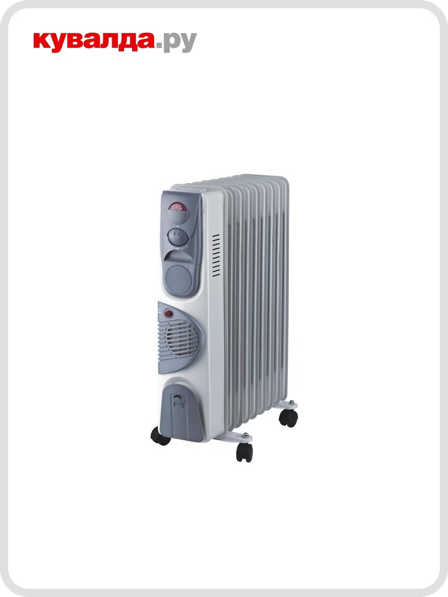Обогреватель масляный OASIS BB-20T 9 секций с тепловентилятором