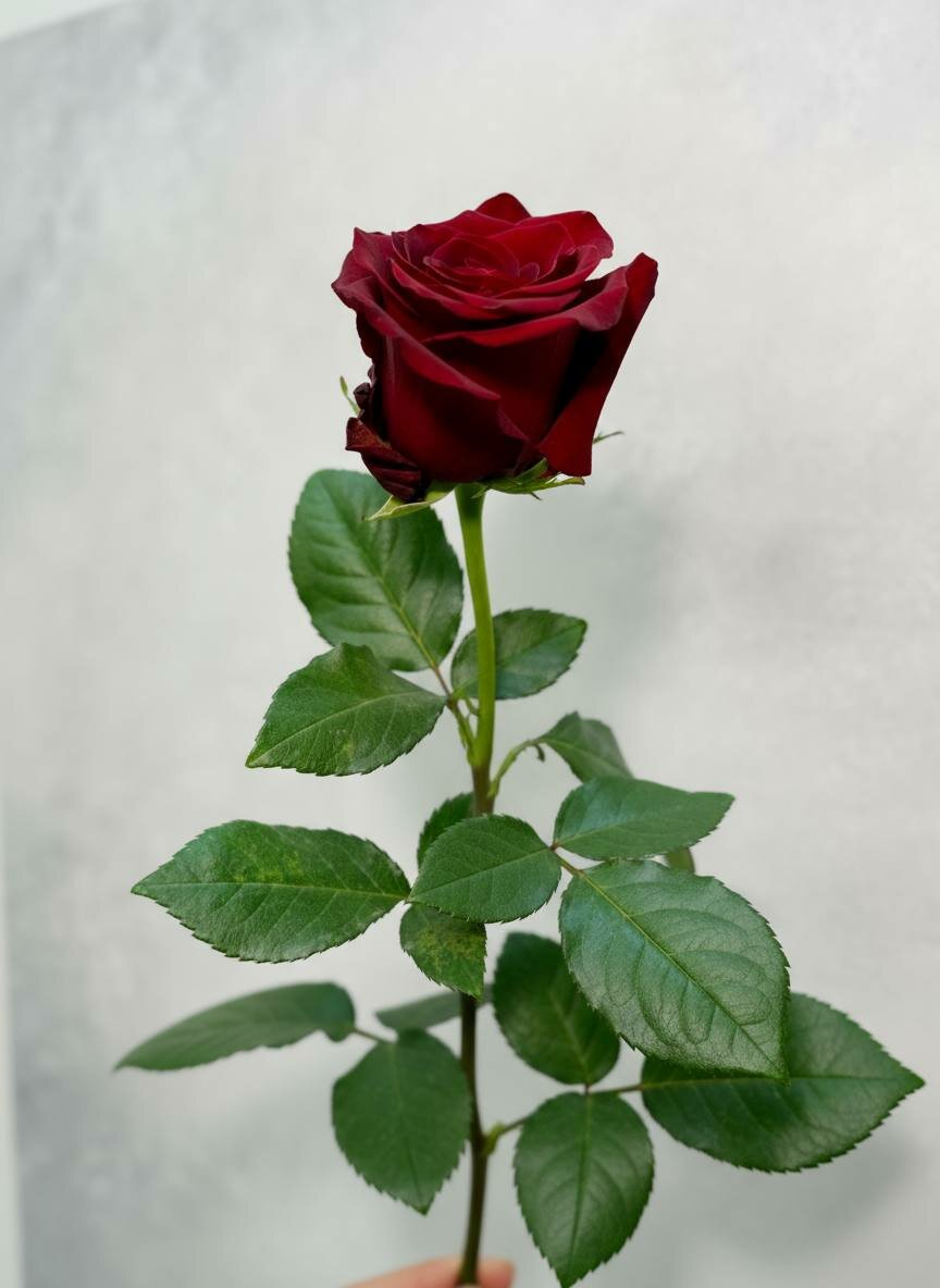 Красная роза Эквадор 60 см сорт Эксплорер красная роза в упаковке роза поштучно роза в пленке