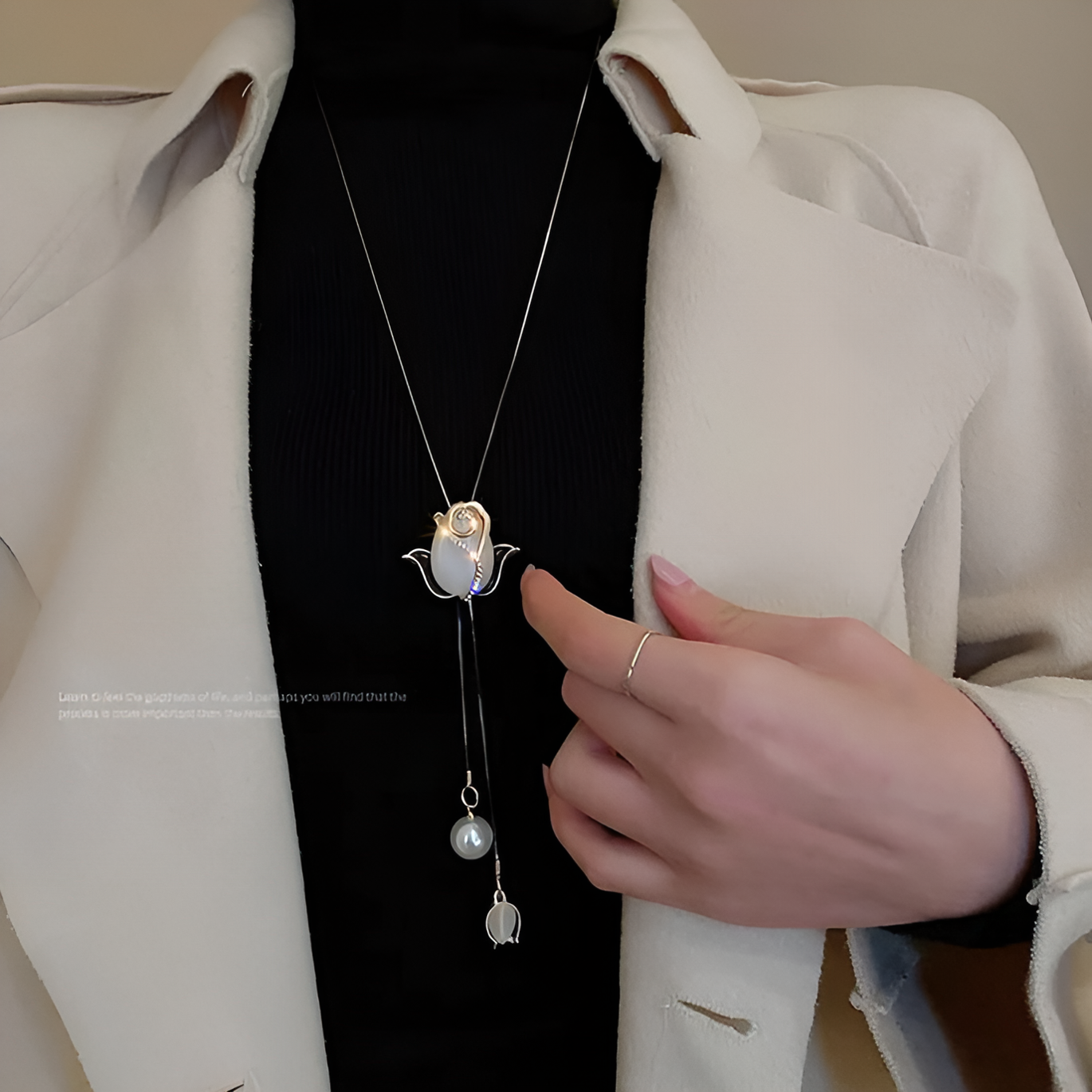 Подвеска, горный хрусталь, золотой — фото 1