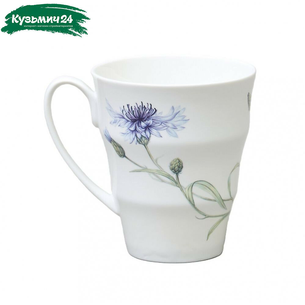 Кружка Lefard Васильки 760-831 фарфор белый  объем 350 мл