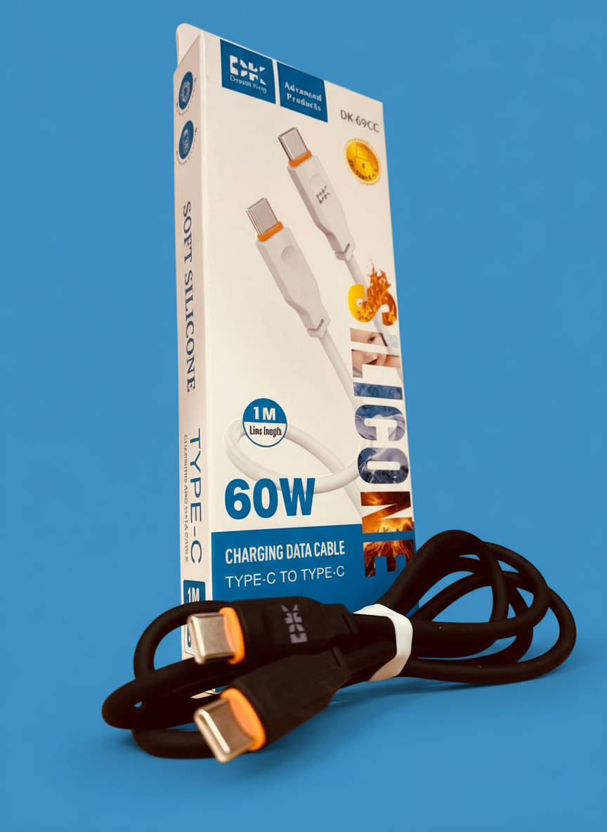 Кабель DK (Dream King) 60W Type-C to Type-C Charging Data Cable — фото 1