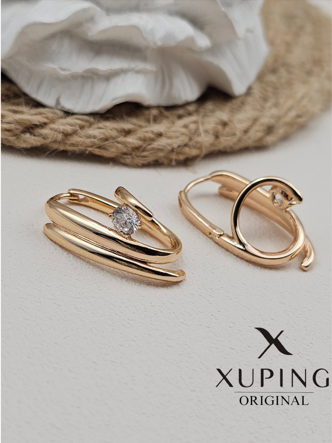 Серьги каффы XUPING JEWELRY, gold — фото 1