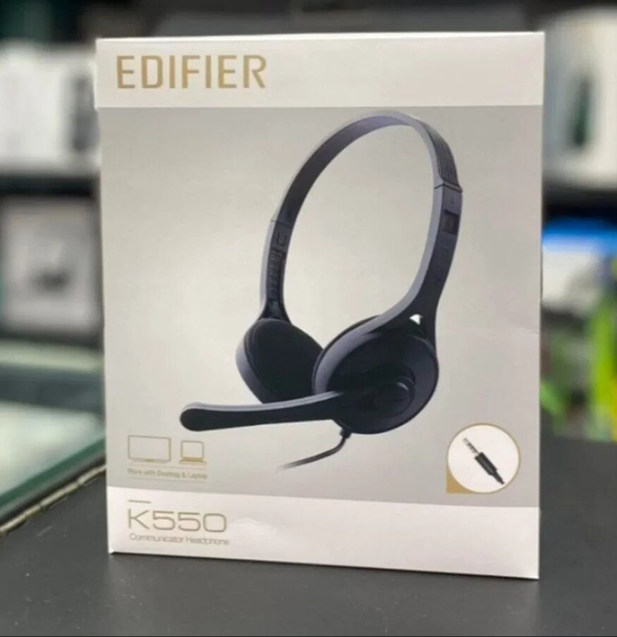 Компьютерные наушники Edifier K550 Single Plug оригинал, черные