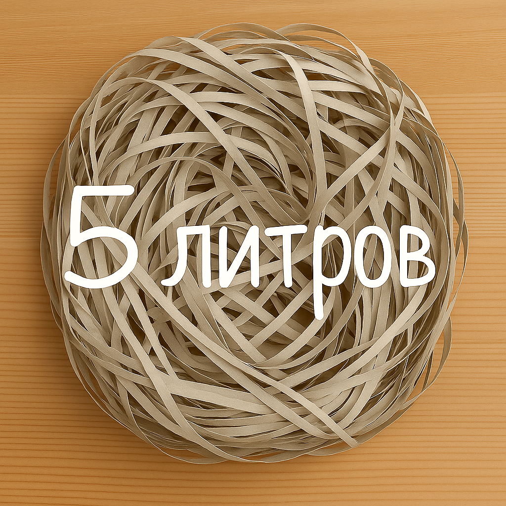 Бумажный наполнитель для подарков и подарочных коробок Air серо-бежевый 5 л для декора интерьера бумажный фотофон