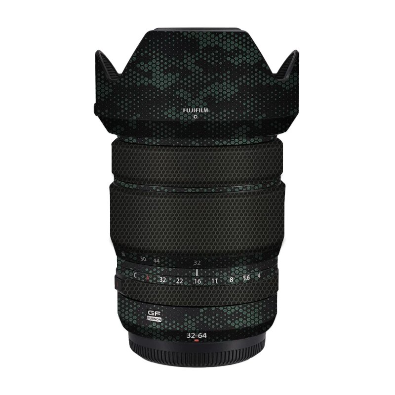 Защитная пленка для объектива Fuji GF32-64mm F4 с антицарапинной защитой - Зеленый змеиный узор