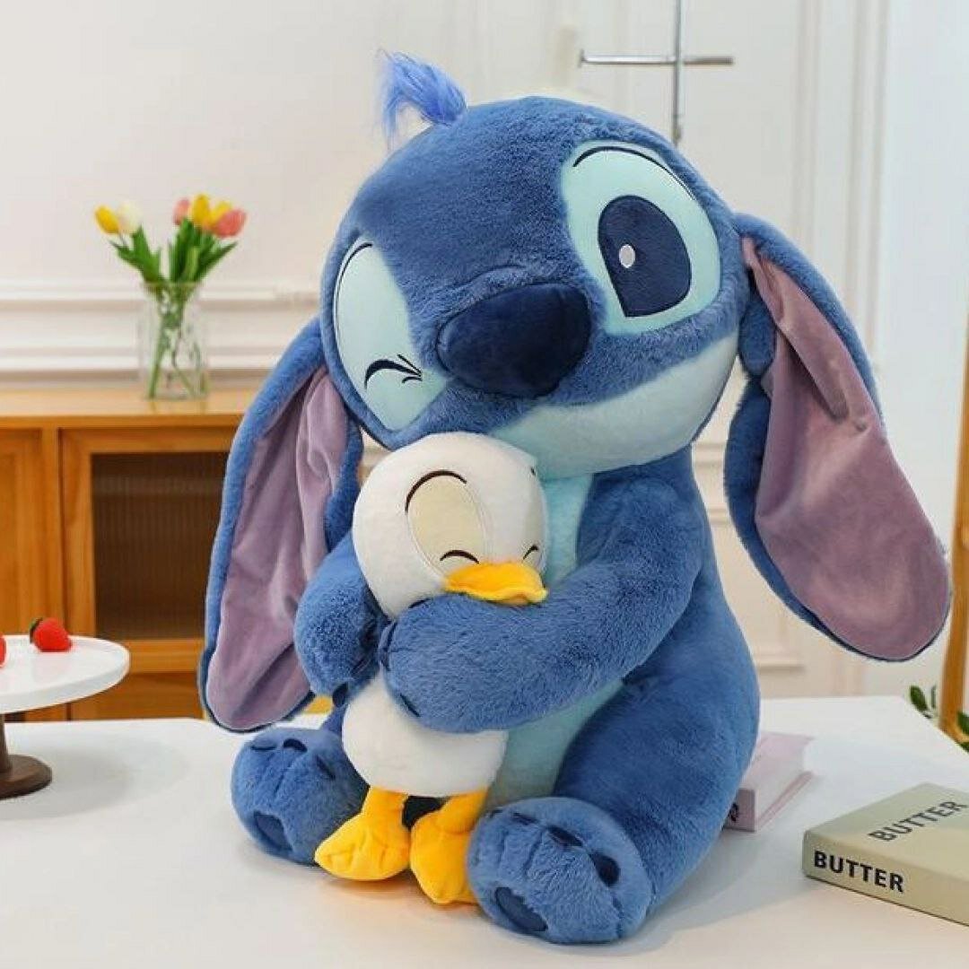 Stich with duck, отличная новость для любителей Стича . Высокое качество и яркий цвет. 25 см