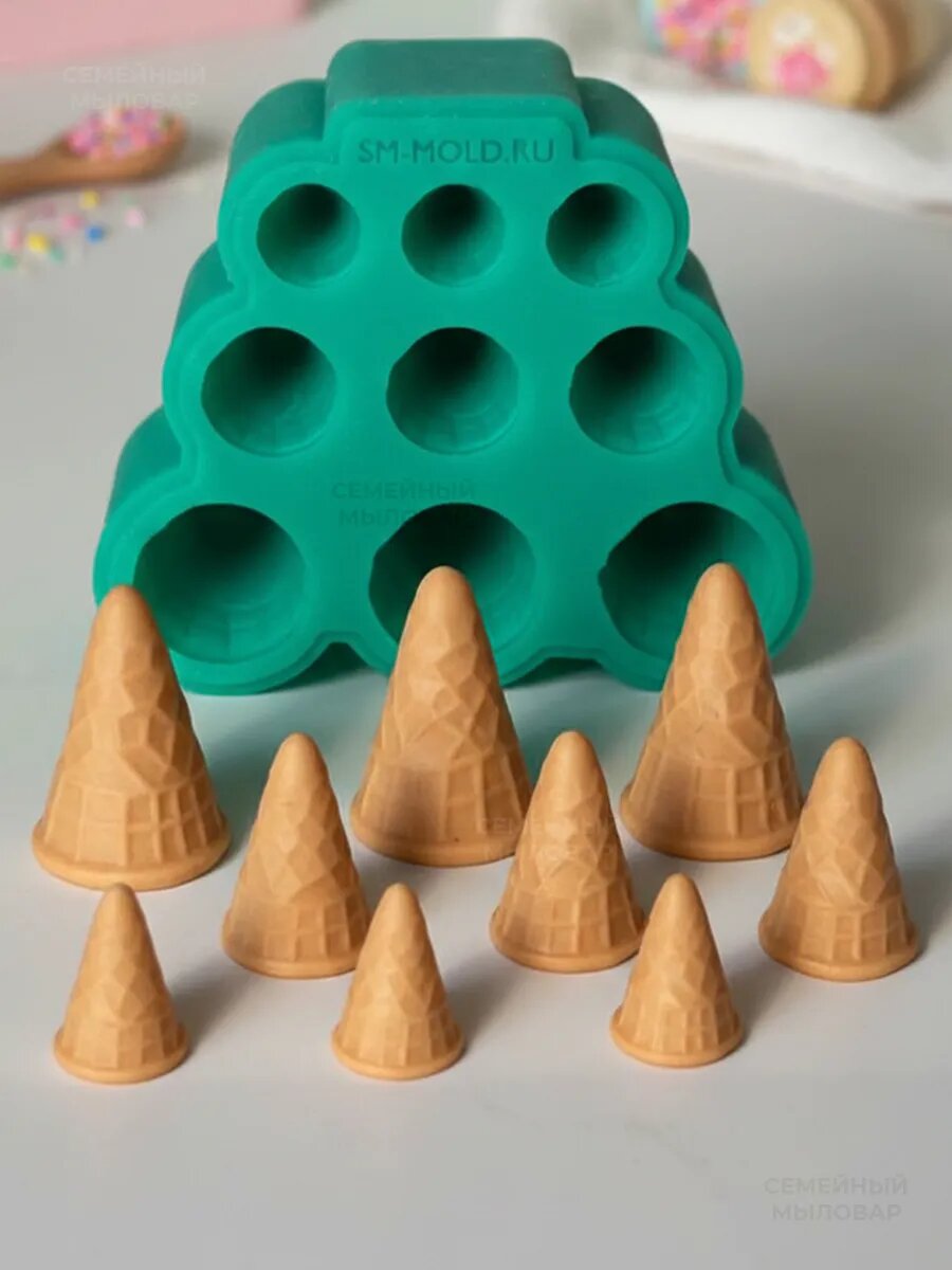 Силиконовые формы "Мороженое" в 3 размерах — фото 1