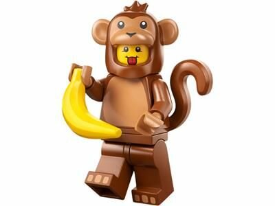 Коллекционная минифигурка LEGO Minifigures 71051-4 Series Animals Monkey Costume Guy