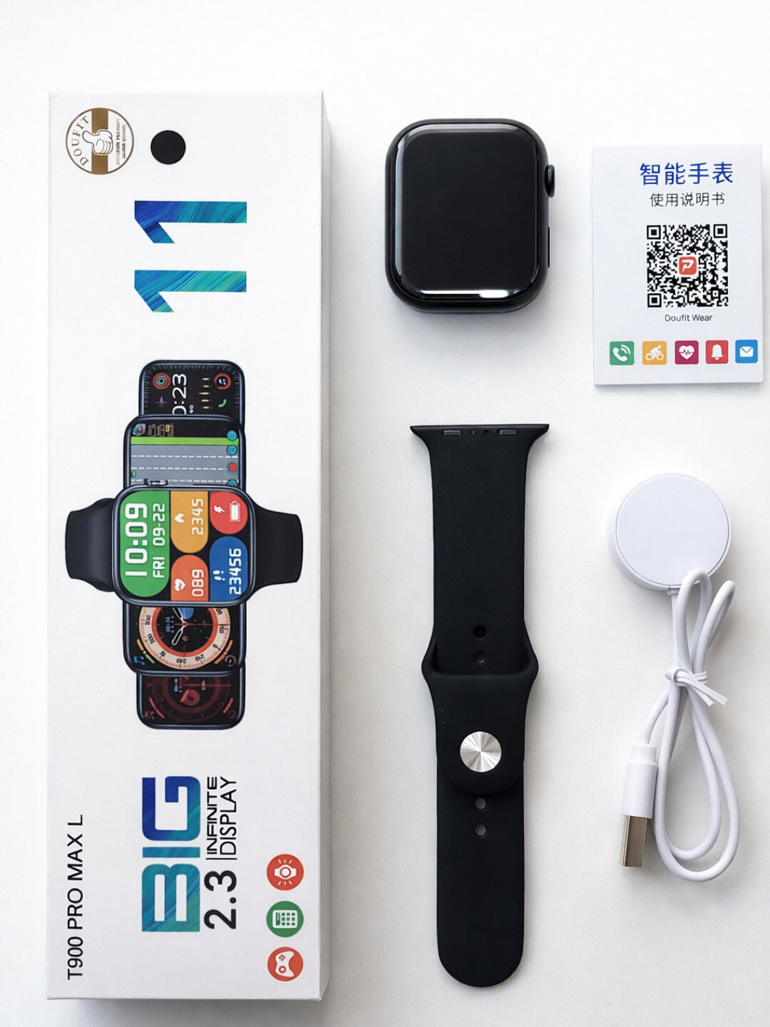 Умные часы, X11 Pro Max, T900 Smart Watch 46 мм – AMOLED дисплей, NFC.