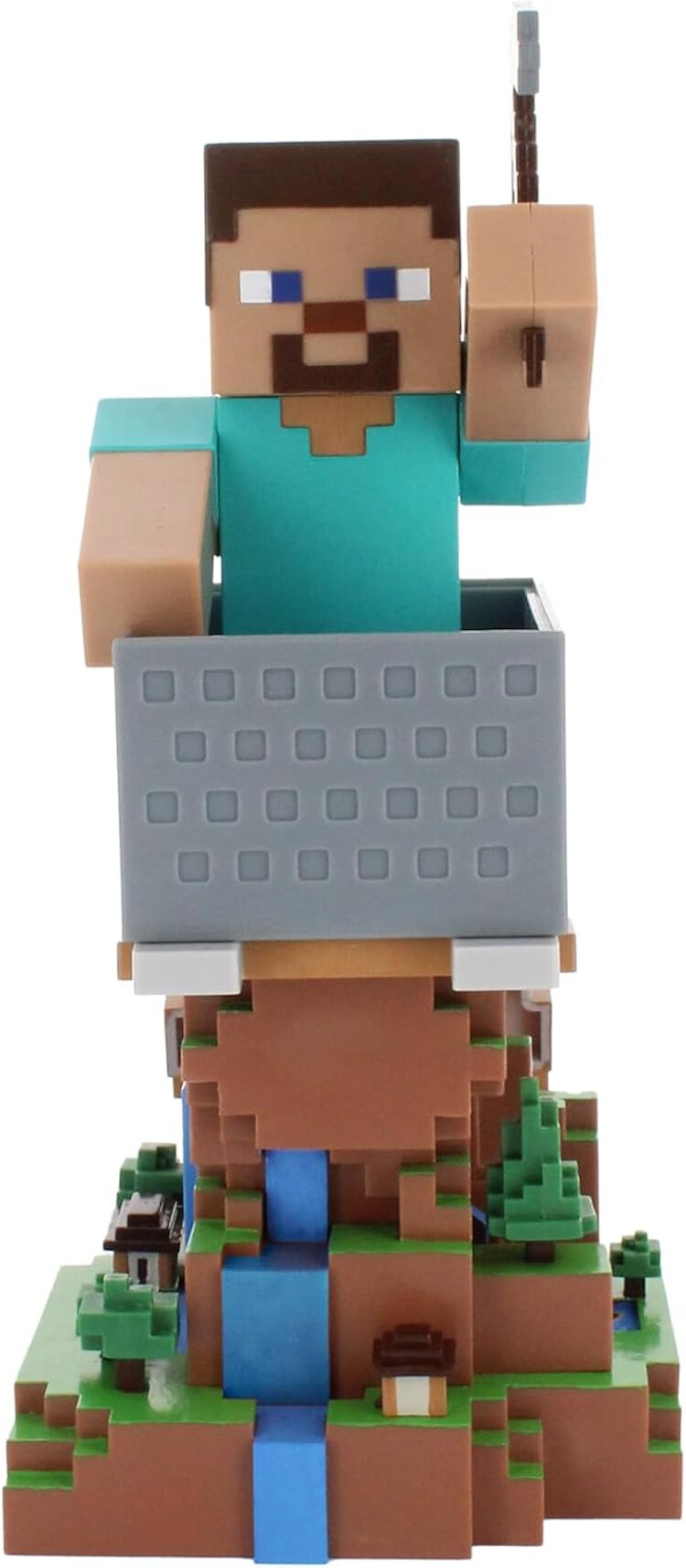 Фигурка подставка для геймпада/телефона Cable Guys: Стив (Steve) Майнкрафт (Minecraft) (897122) 20 см