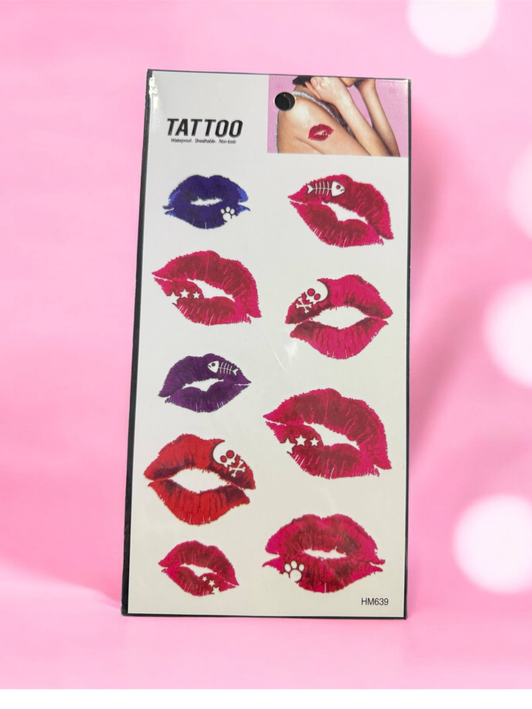 Наклейка-татуировка "TATTOO" 22x10 см, в индивидуальной упаковке.