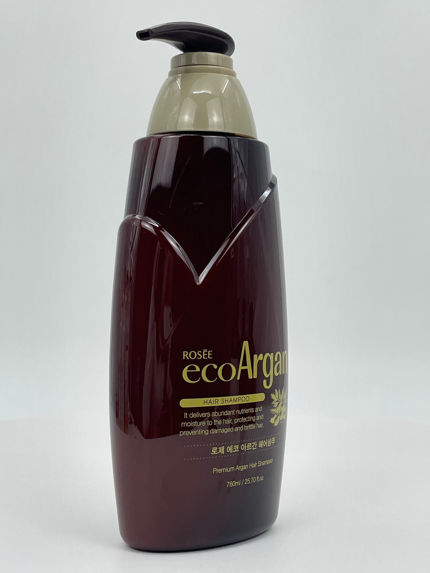 Шампунь для волос ROSEE Eco Argan Hair Shampoo с аргановым маслом, 760 мл