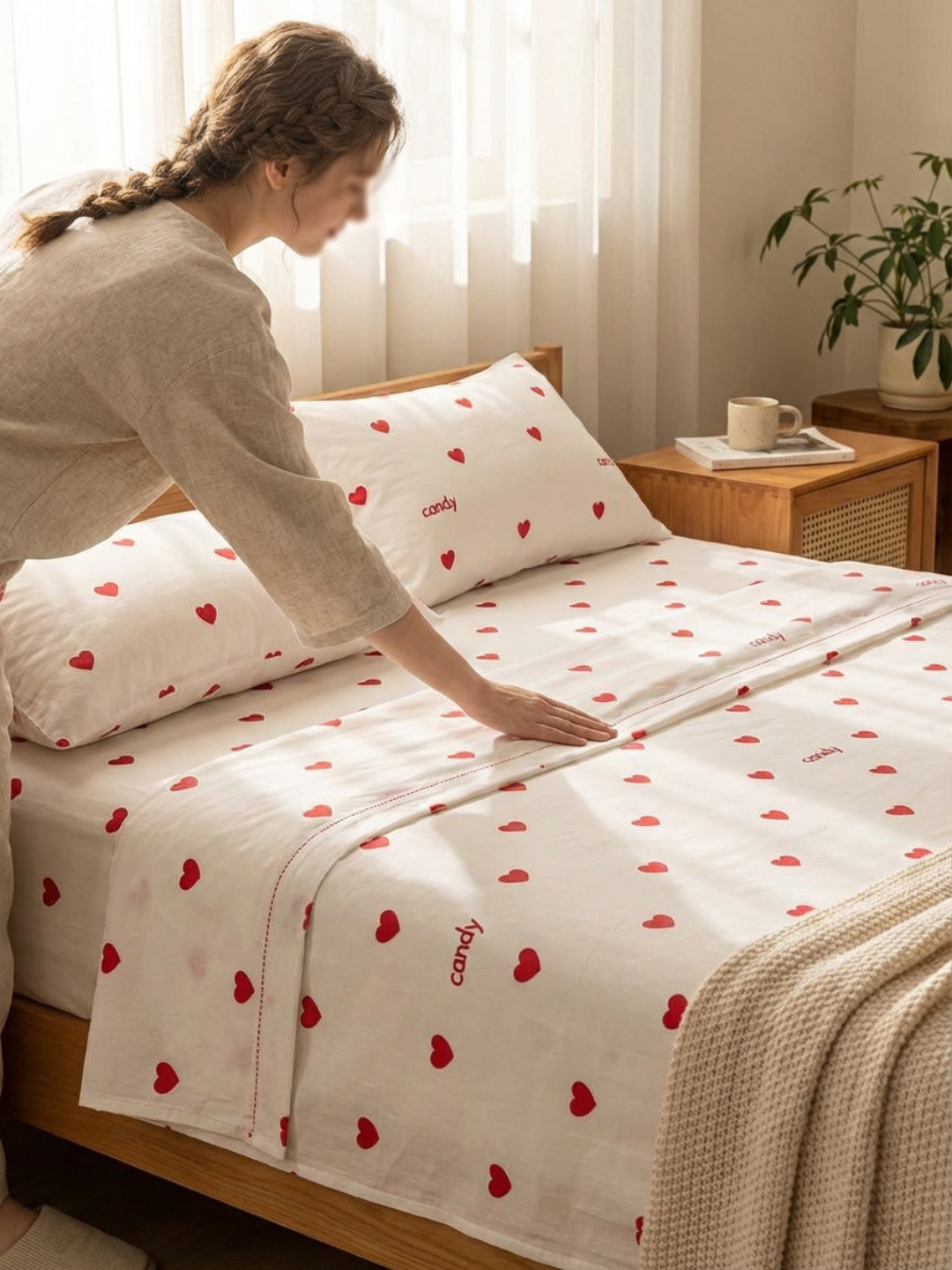 Качественный комплект постельного белья с узором — мягкий, стильный, идеален для спальни 140*220