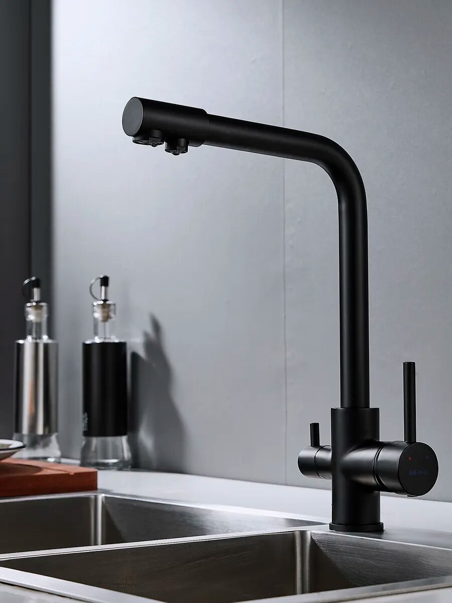 Высокий смеситель для кухни с фильтром для воды Shevanik S328H