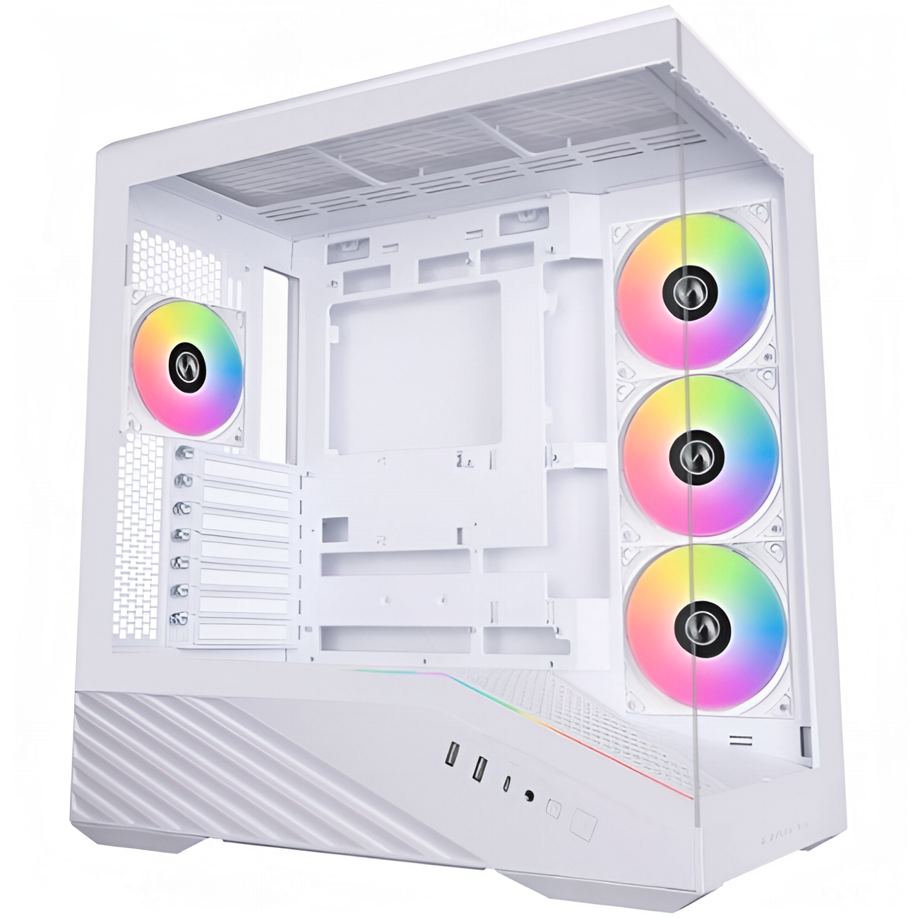 Корпус Midi-Tower Lian Li V100 TG ARGB, E-ATX, White (99. V100RW. R1)