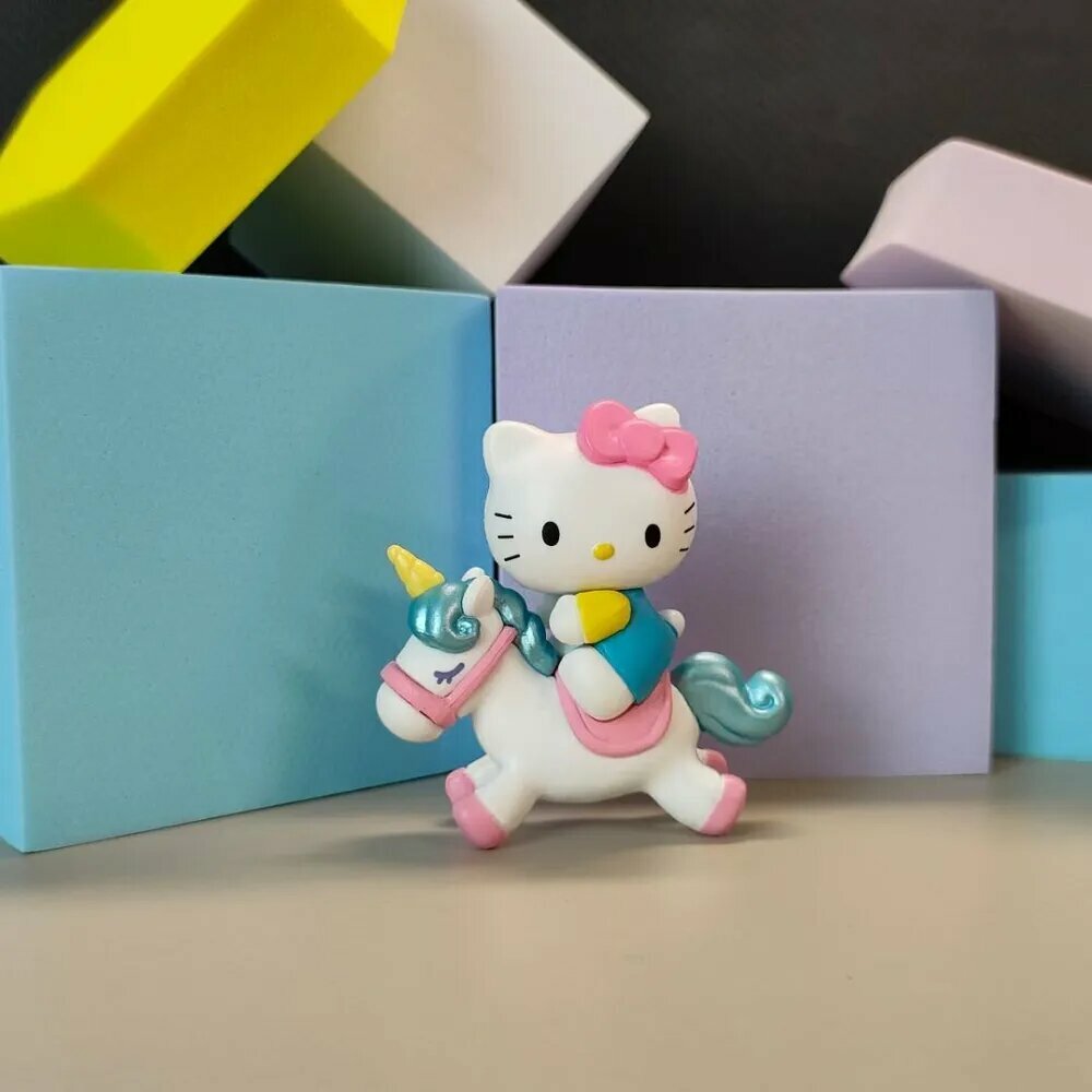 Супер Милая кукла ручной работы Sanrio Hello Kitty Верхом на Единороге в подарок