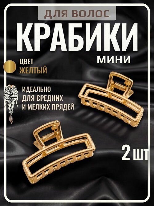 Крабики для волос маленькие набор 2 шт