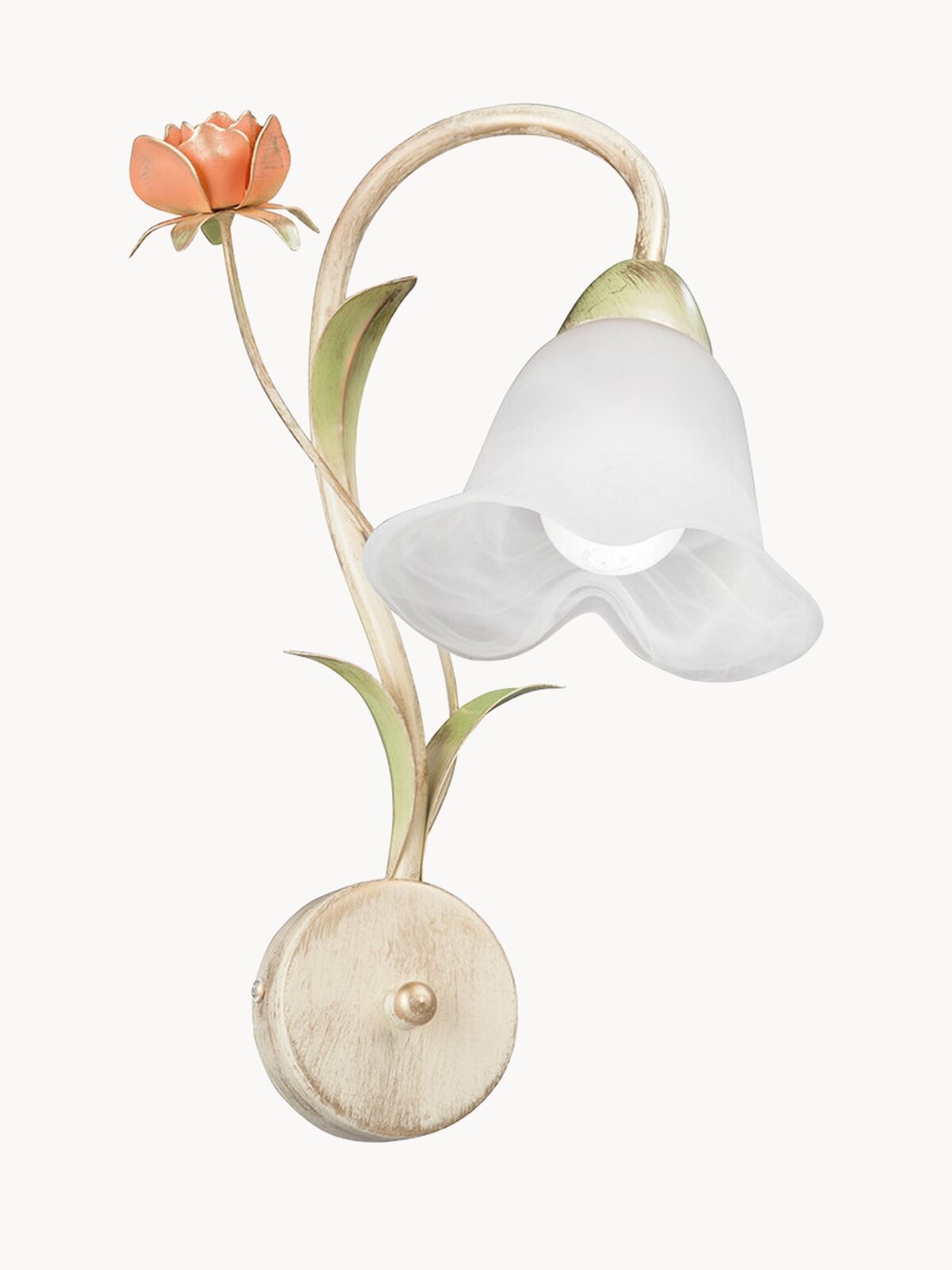 Бра настенный светильник Vitaluce V1520/1A , 1 лампа 3м2, Е14, 60Вт, цвет бежевый с золотом.