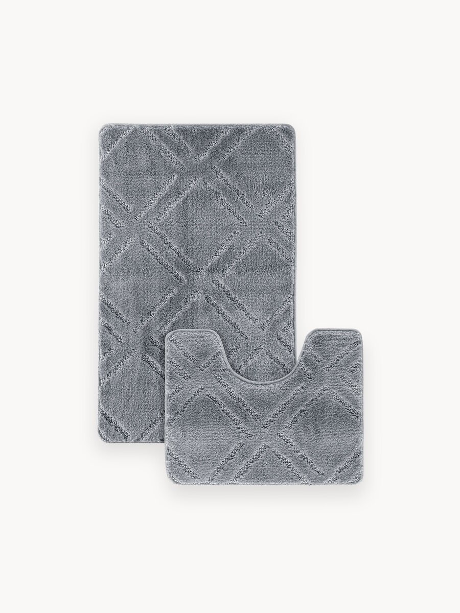 Набор ковриков для ванной "KARNA" SILVER 50х80+50х40 см
