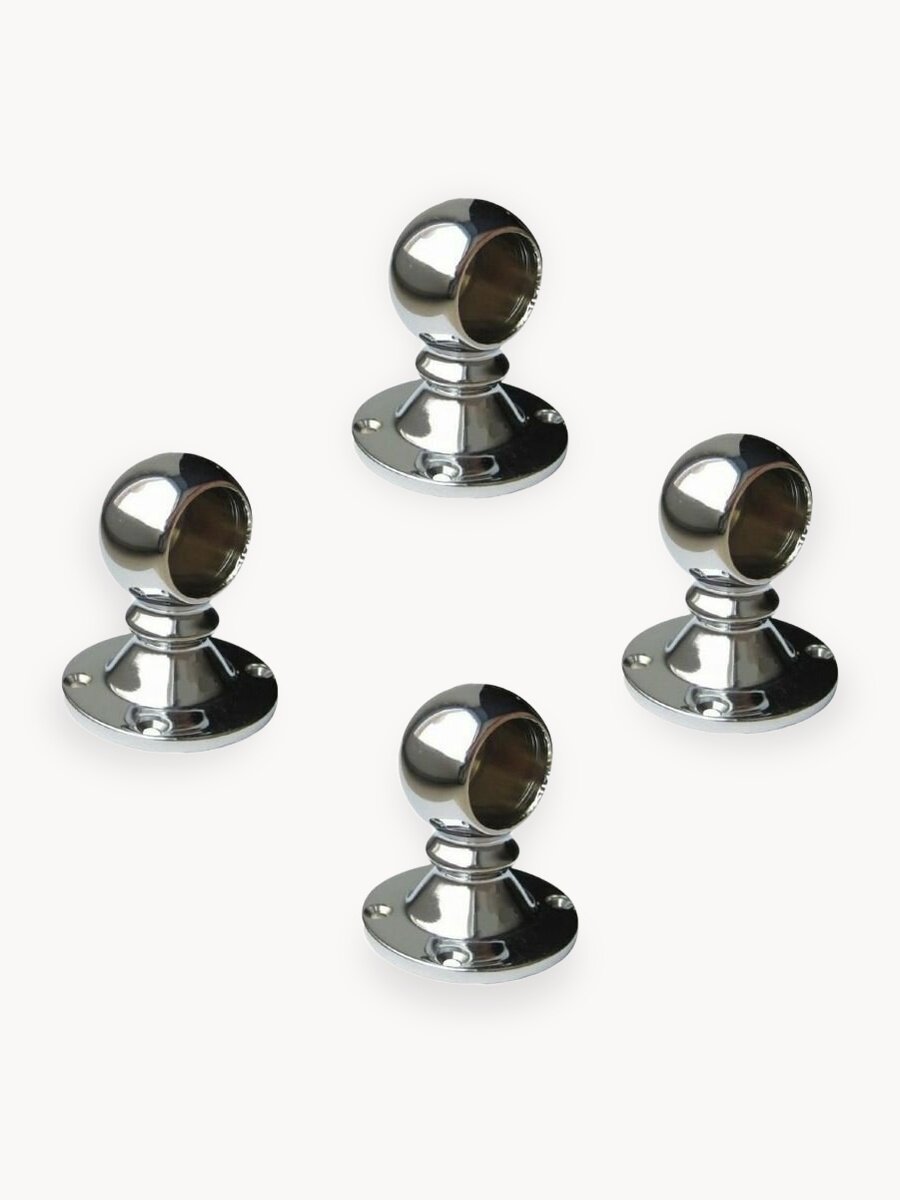 Держатель для трубы дистанционный торцевой для 25 мм трубы 56мм - 4 шт.