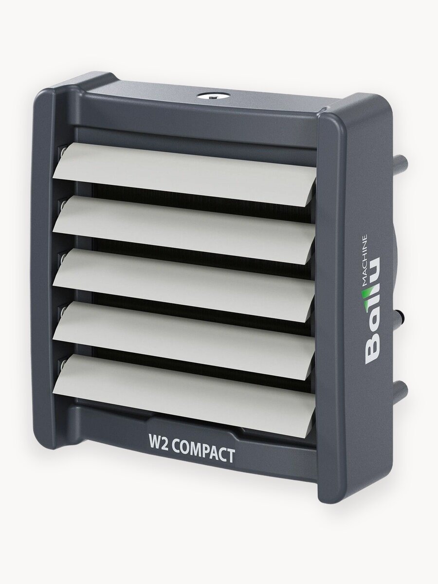 Тепловентилятор водяной Ballu W2 Compact BHP-W2-20-C, водяной, серый