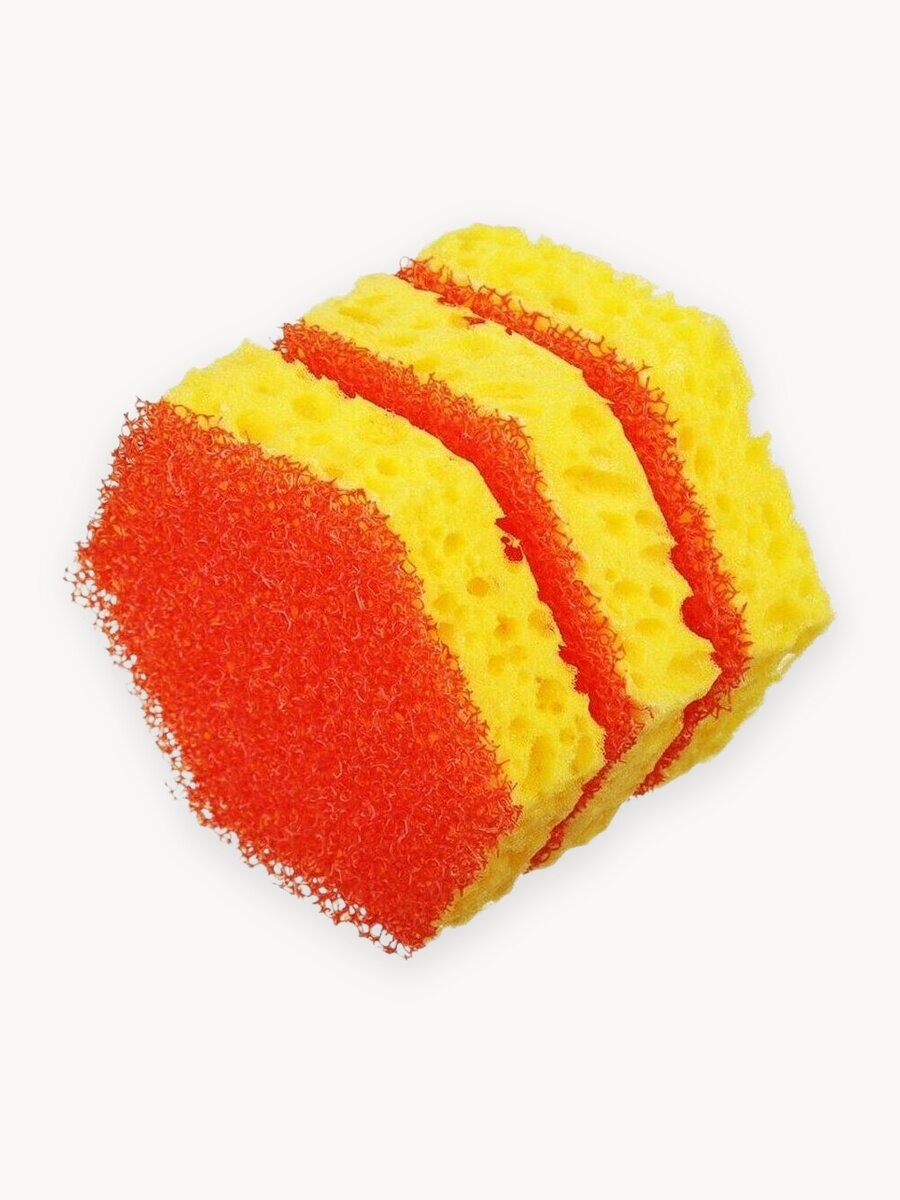 Губки для посуды Дагмар Кухоньчик суперкласс, разноцветный, 3 шт