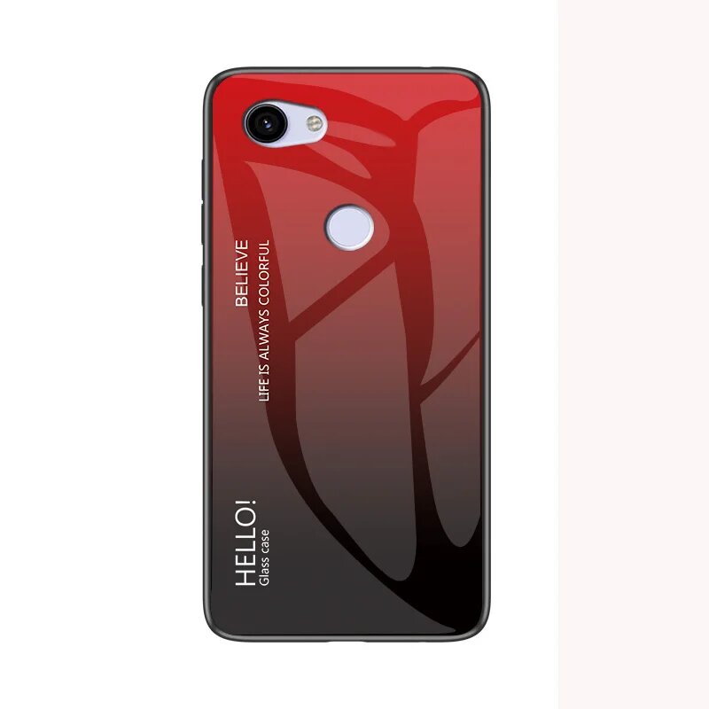 Чехол для Google Pixel 3A 3 XL, модный жесткий чехол из закаленного стекла с градиентом защитный чехол на заднюю панель для Google Pixel 2 XL Pixel3 3a, style 03, For Pixel 3
