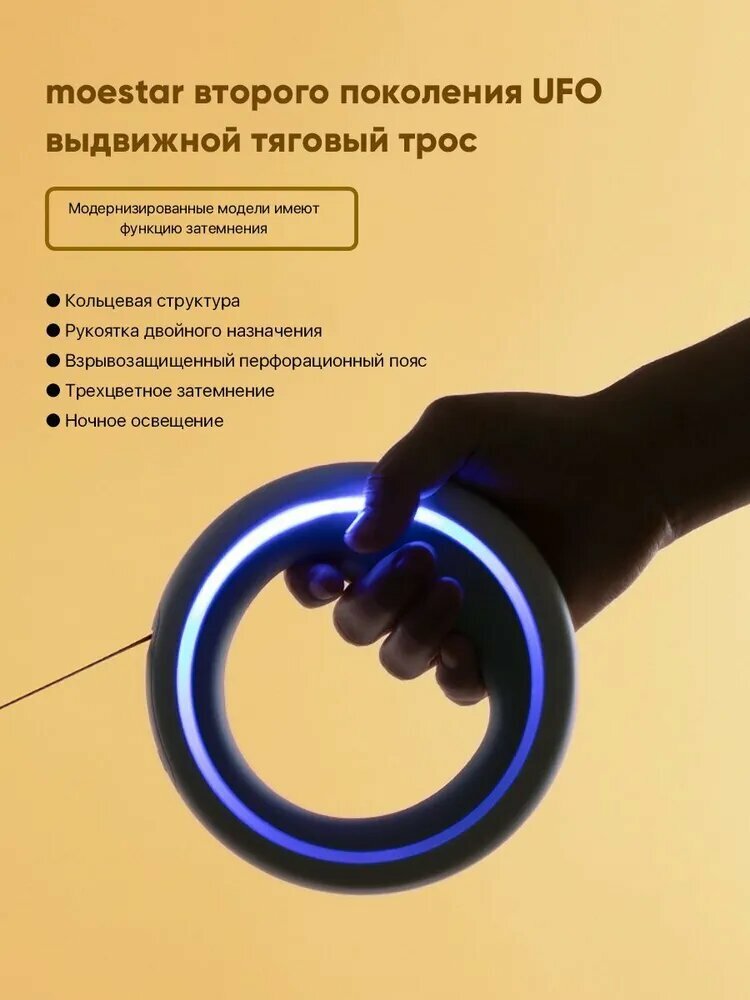 Картинки Поводок для собак Xiaomi MOESTAR UFO Retractable Leash 2 Grey MS0030002