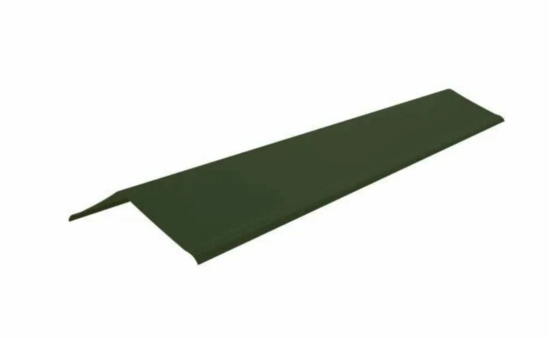 Щипцовый элемент для кровли ондулин SMART цвет зелёный 1м длина