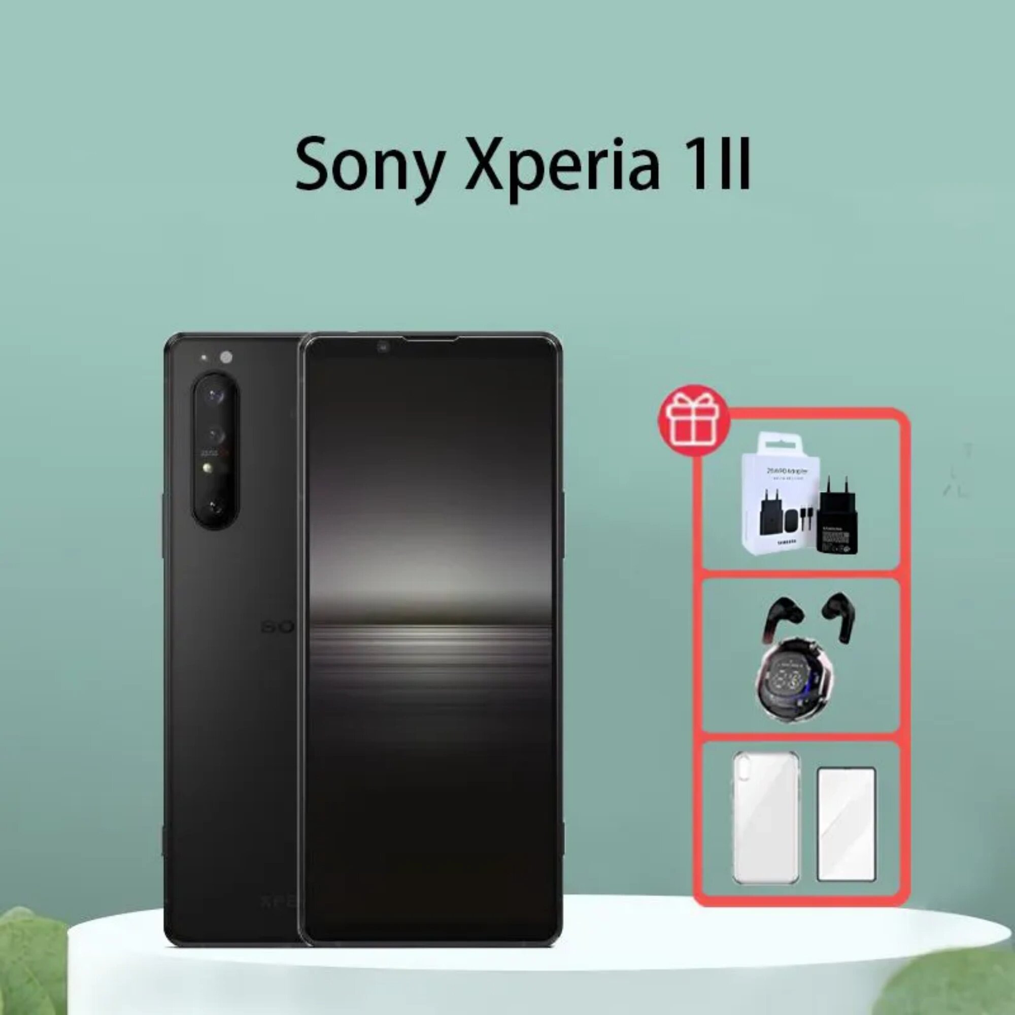 Смартфон Sony Xperia 1 ii XQ-AT51 1SIM 8/256 ГБ, русский, google play черный