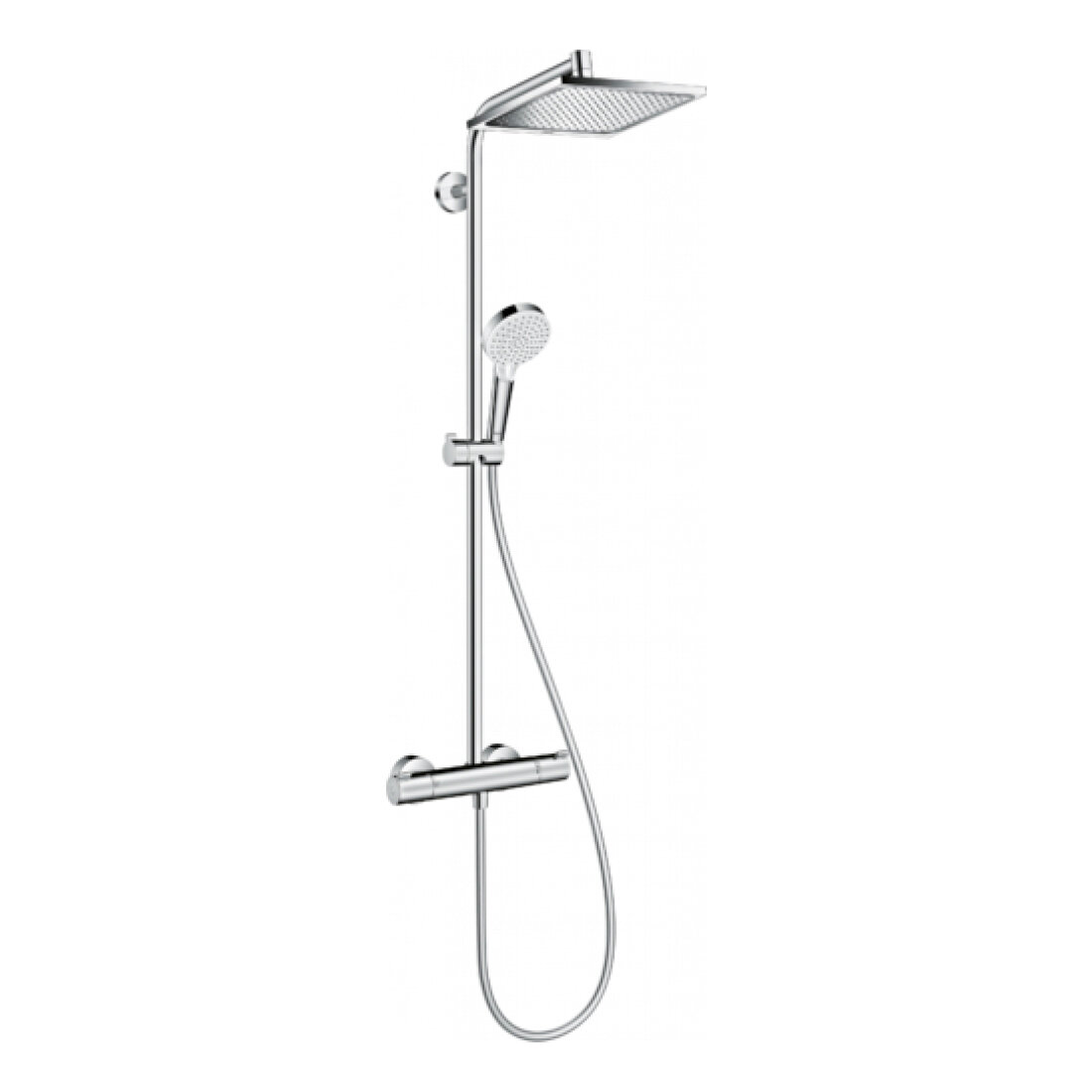 Душевая стойка с термостатом Hansgrohe Crometta E 240 Showerpipe 1jet 27271000