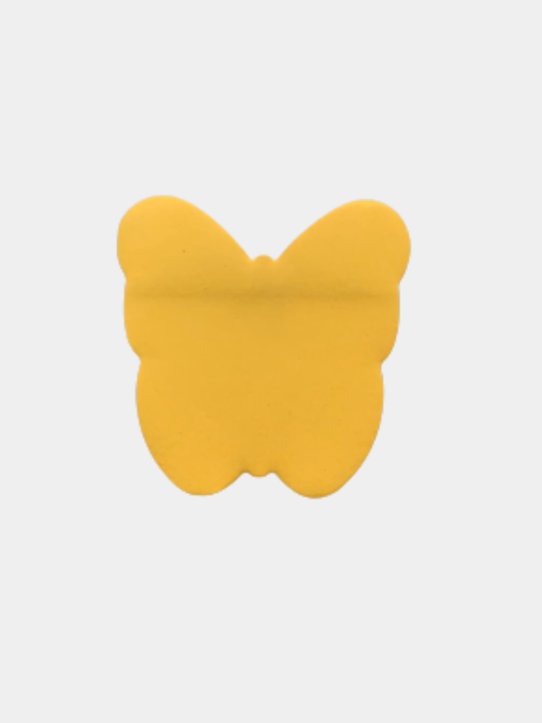 Бумага для заметок "Бабочка" стикеры, желтый, 75x65 мм, 1 блок — фото 1