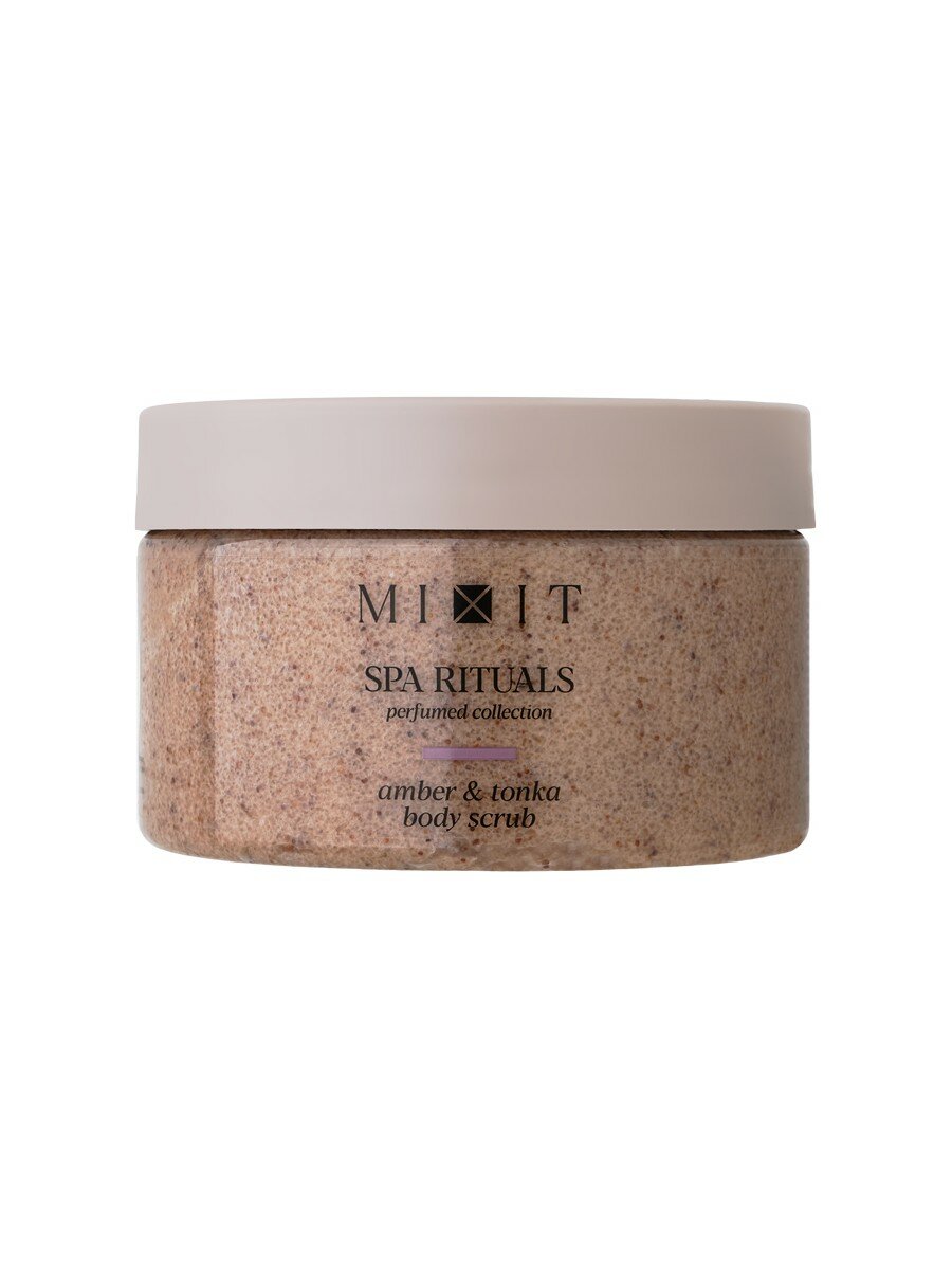 Скраб для тела MIXIT SPA RITUALS сахарно-солевой с ароматом амбры и бобов тонка 300 г