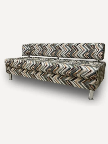 Изображение товара Диван прямой прага 170х67х77 см, нераскладной, волна, микровелюр