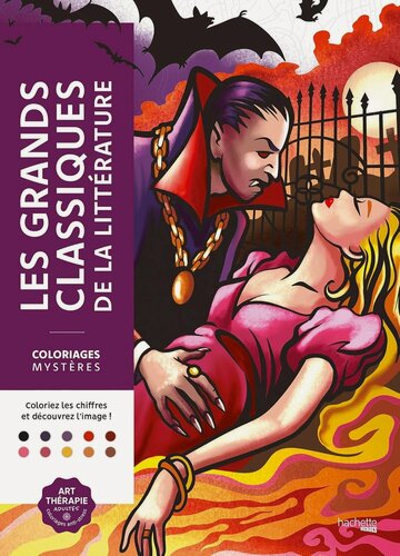 Изображение товара Раскраска Hachette "Coloriages mysteres", по номерам, 128 стр, 30x22 см