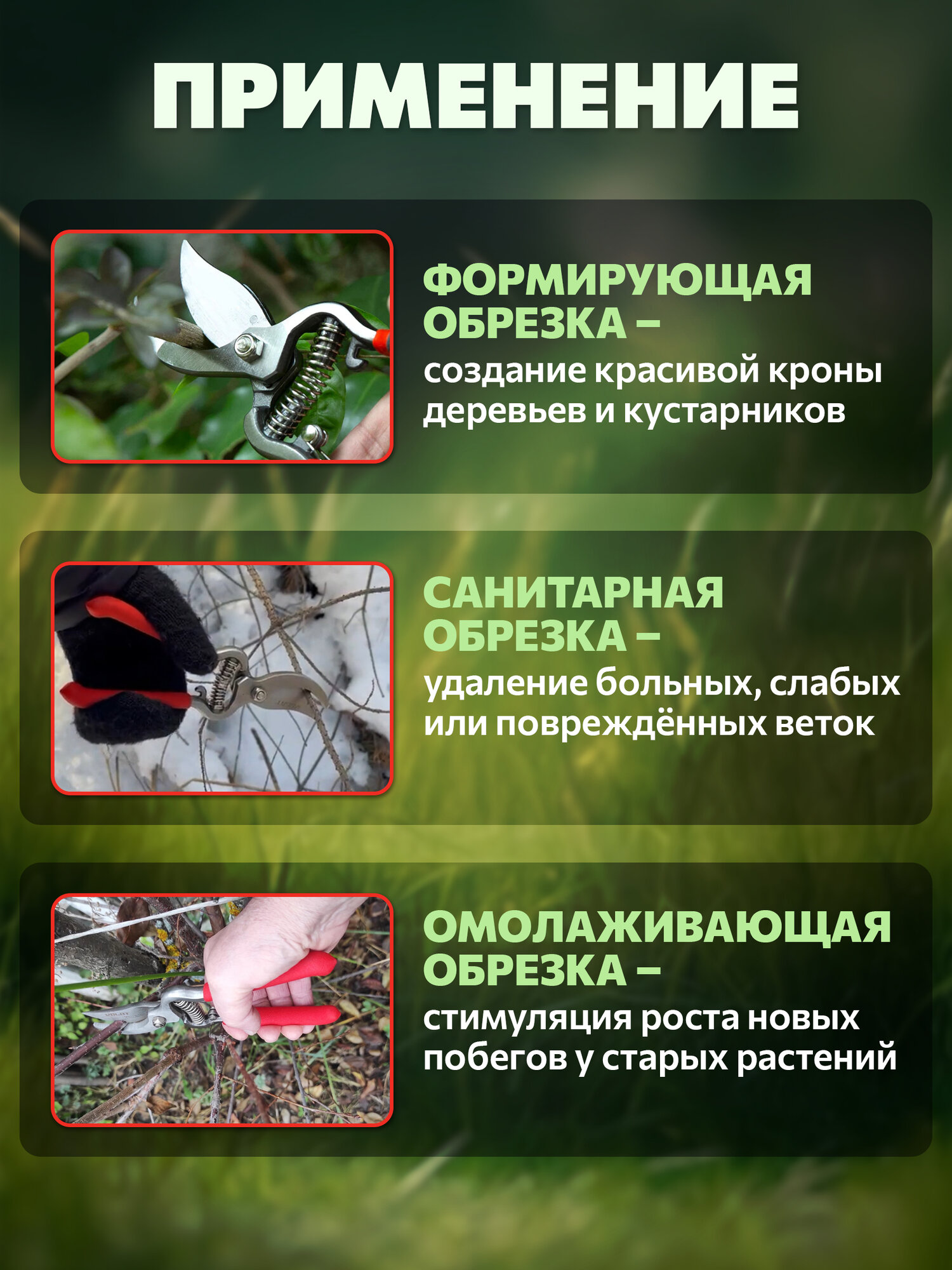 Секатор садовый плоскостной цельнометаллический ручной волат 59060-03, ножницы садовые, длина 20 см — фото 1