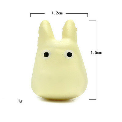 Totoro pvc коллекционная модель кота для садового мини ландшафта и обмена подарками маленький пухлый розовый