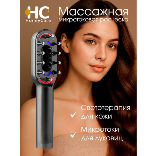 Лазерная расческа от выпадения волос, микротоковый массажер для головы HoneуCare Hair Pro
