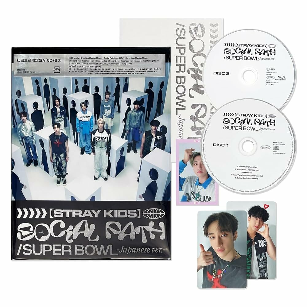 Альбом Stray Kids "Social Path (Feat.Lisa)", CD+Blu-Ray, лимитированное издание