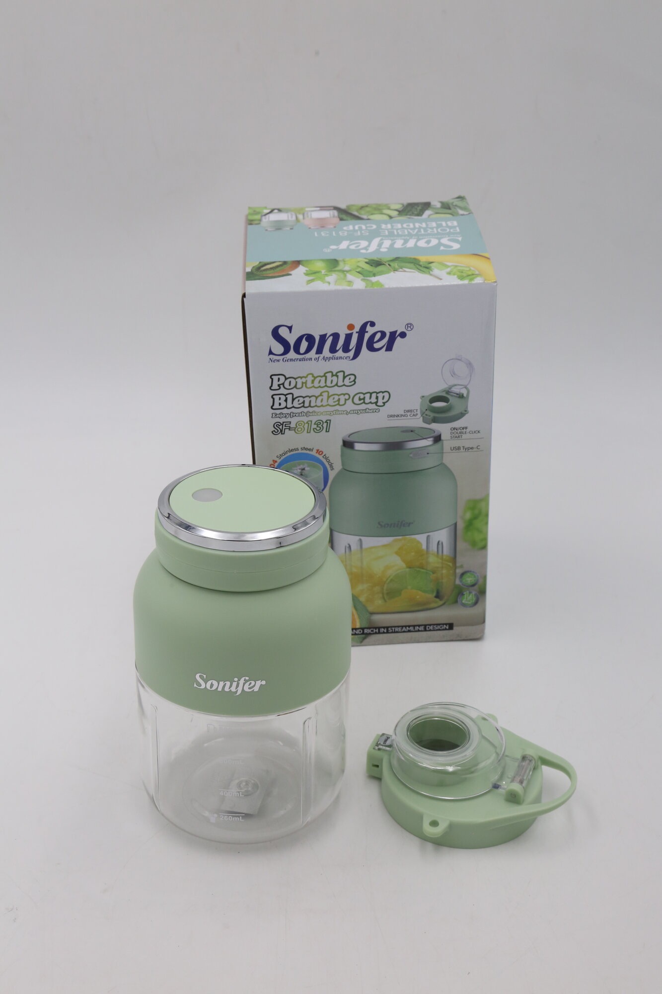 Мини портативный блендер SONIFER SF-8131 1шт 1х20