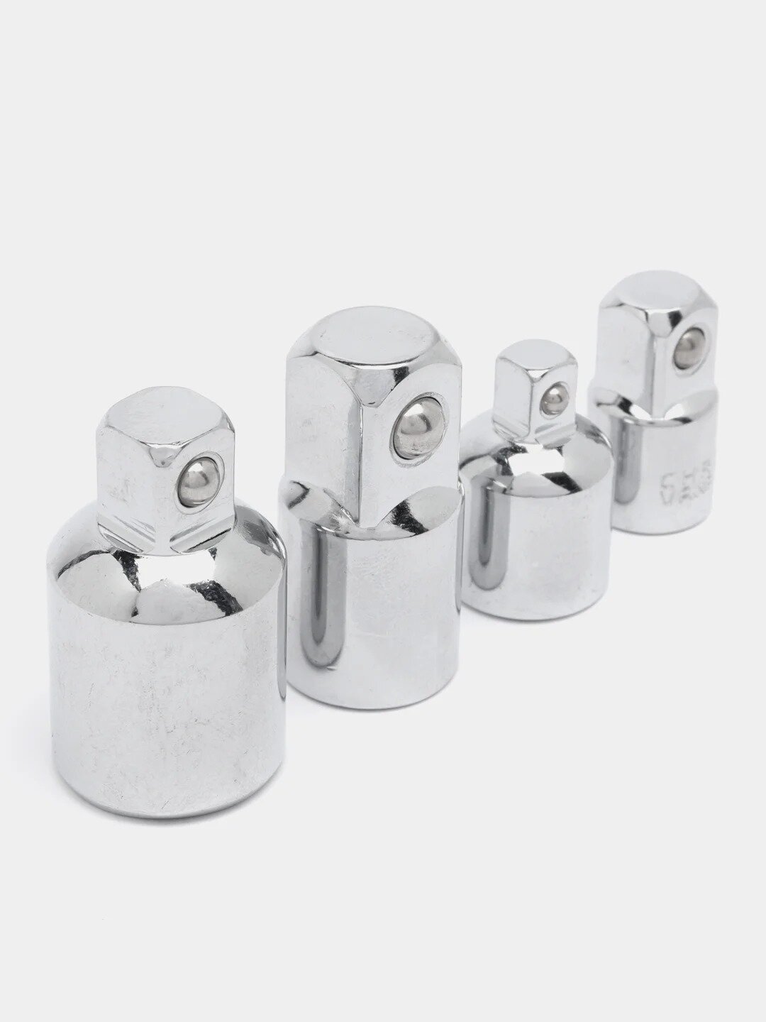 Набор 4 предмета переходники для головок квадрат 1/2 3/8 и 1/4"