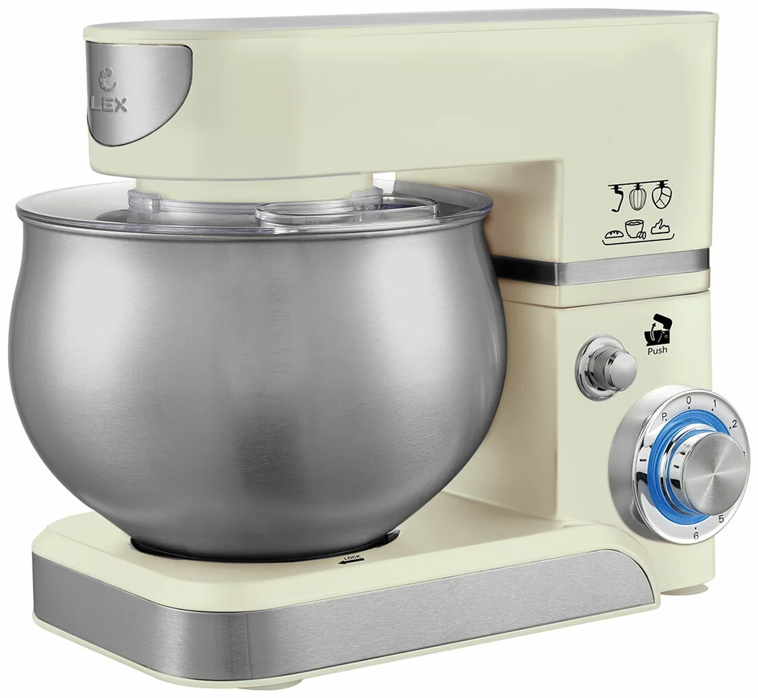 Миксер планетарный LEX LXMX 4111 5 л (бежевый)