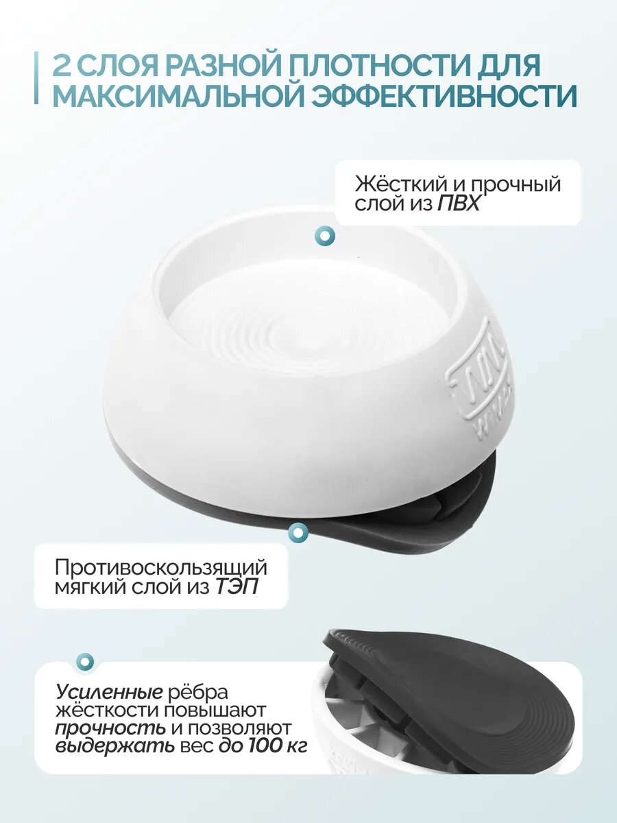 Антивибрационные подставки, для стиральной машины и мебели, ножки для стиральной машины, виброопоры, 4 шт — фото 1