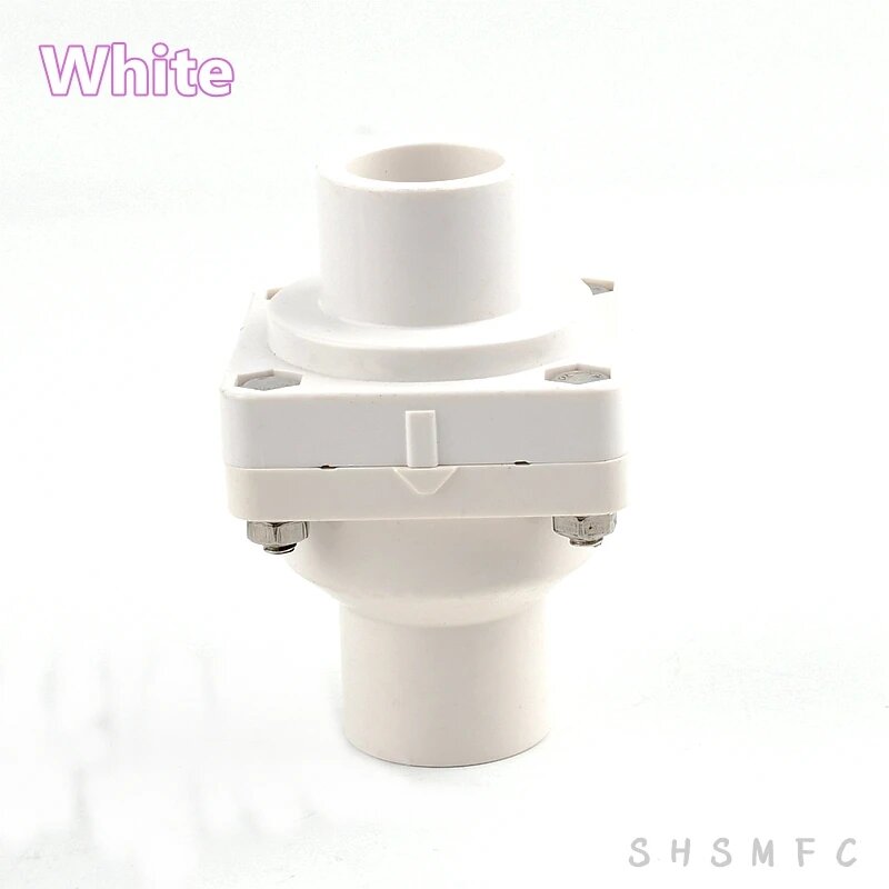 Обратный клапан ПВХ SHSMFC 25-140 мм Inner Diameter 40mm Белый